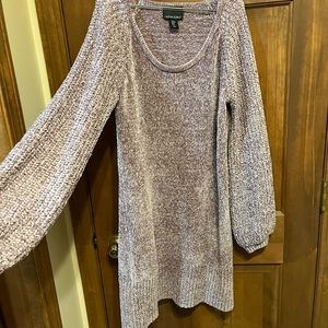 Cynthia Rowley Mauve velvet sweater dress Med